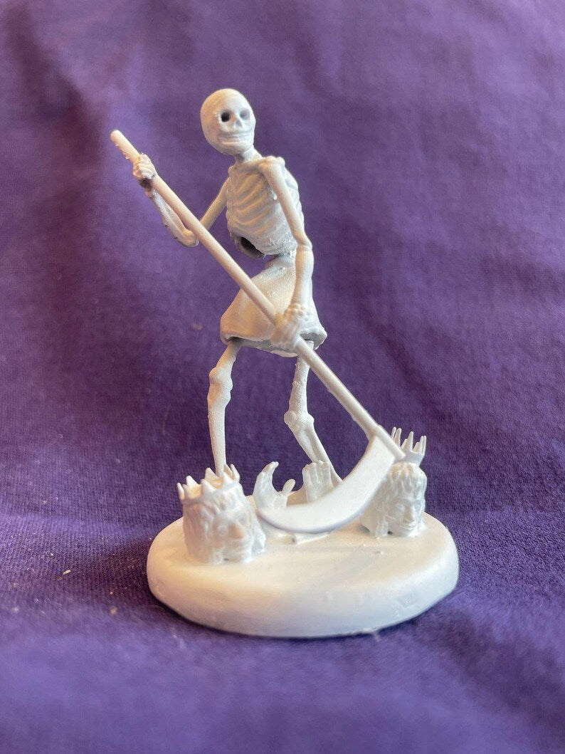 Miniatura L'Arcano XIII Morte Scheletro arcano maggiore tarocchi da dipingere (mini 3D) - Major Arcana Death Figurine to Paint (mini 3D)