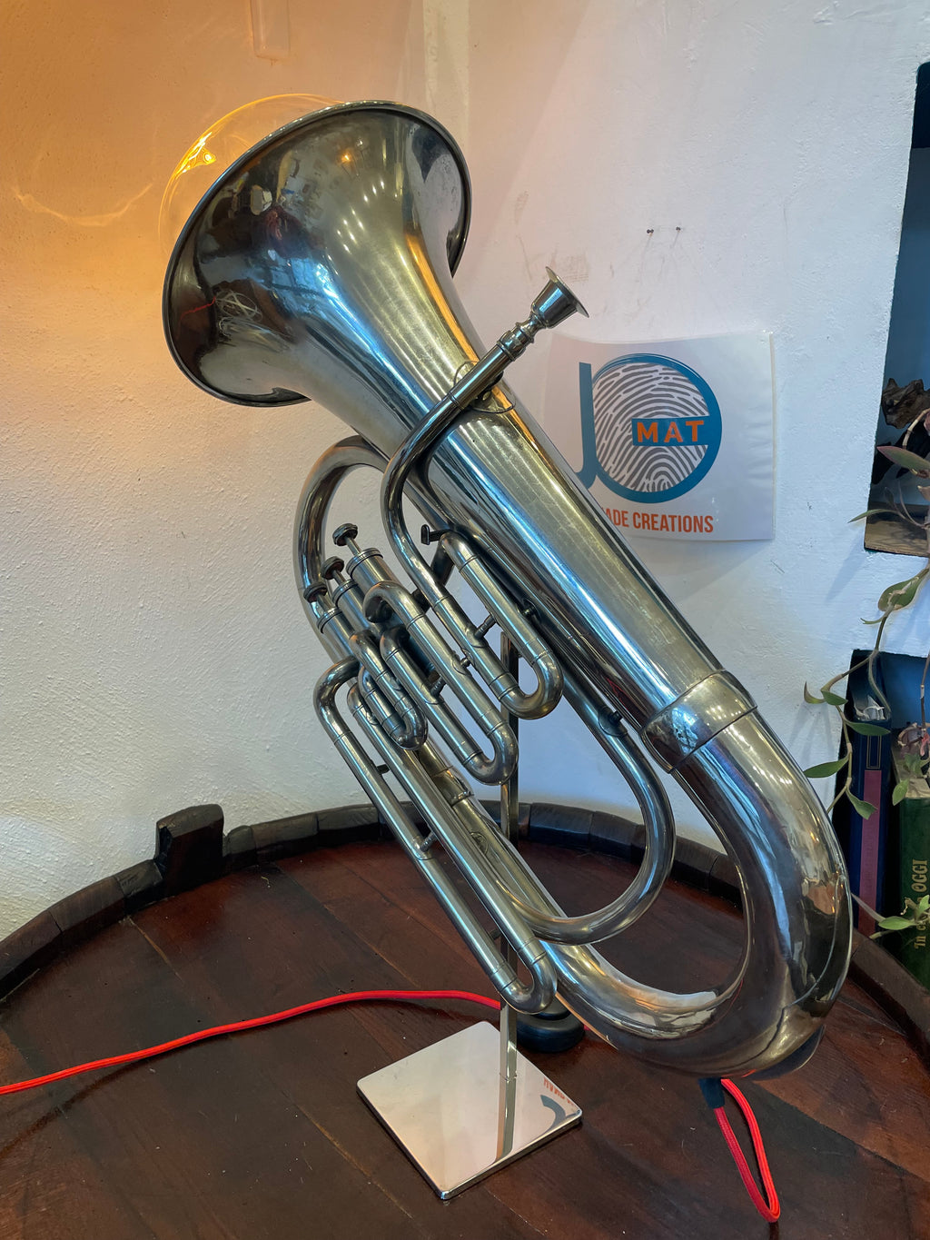 Lampada basso tuba vintage