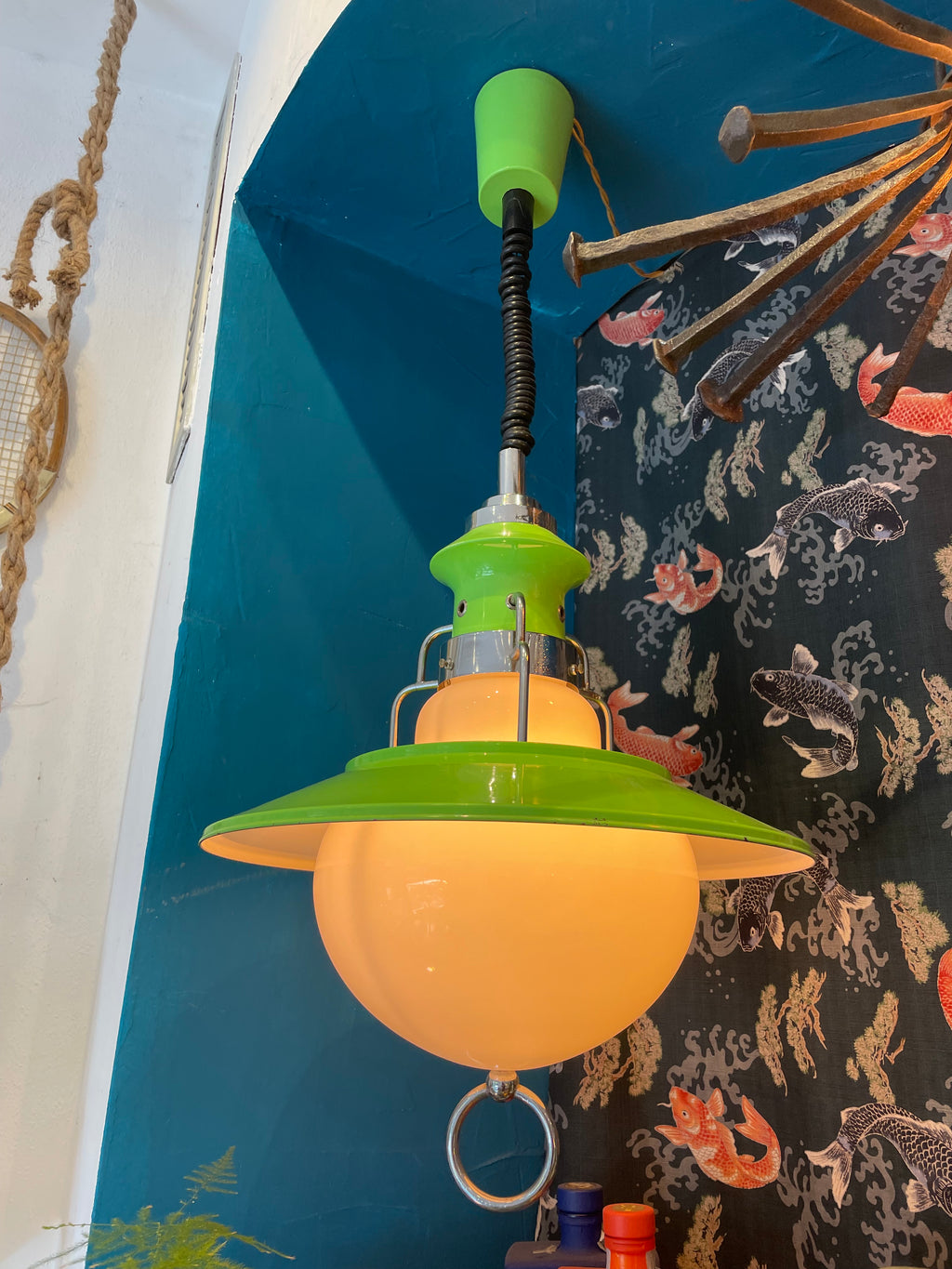 1970s Up and Down Pendant Lamp