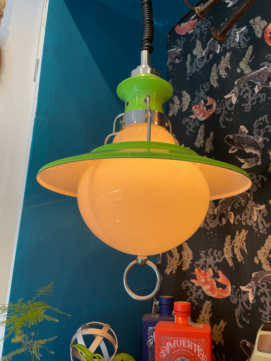 1970s Up and Down Pendant Lamp