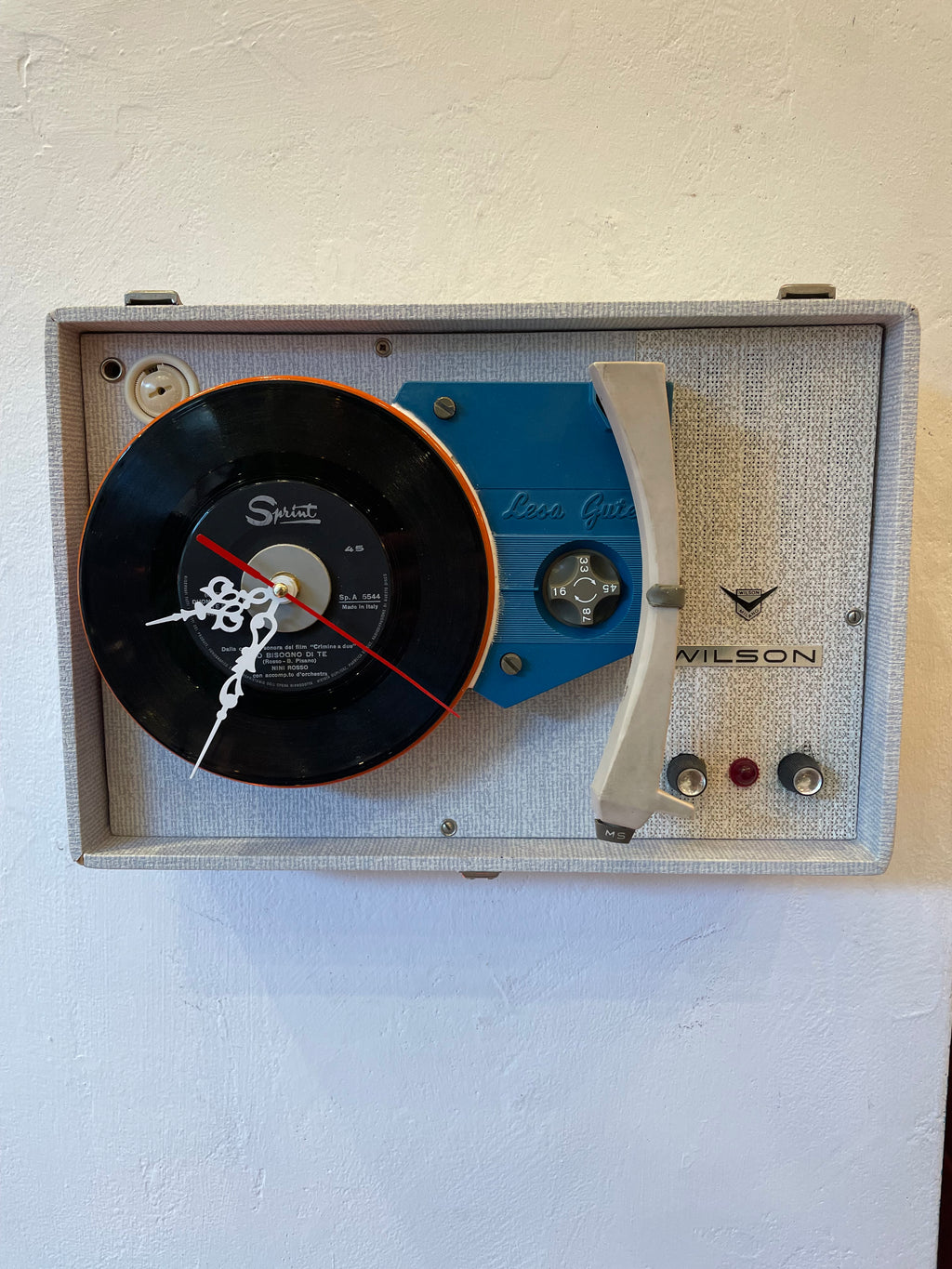 Orologio Fonovaligia Anni ‘60 Wilson Lesa Gutex - Pezzo Unico