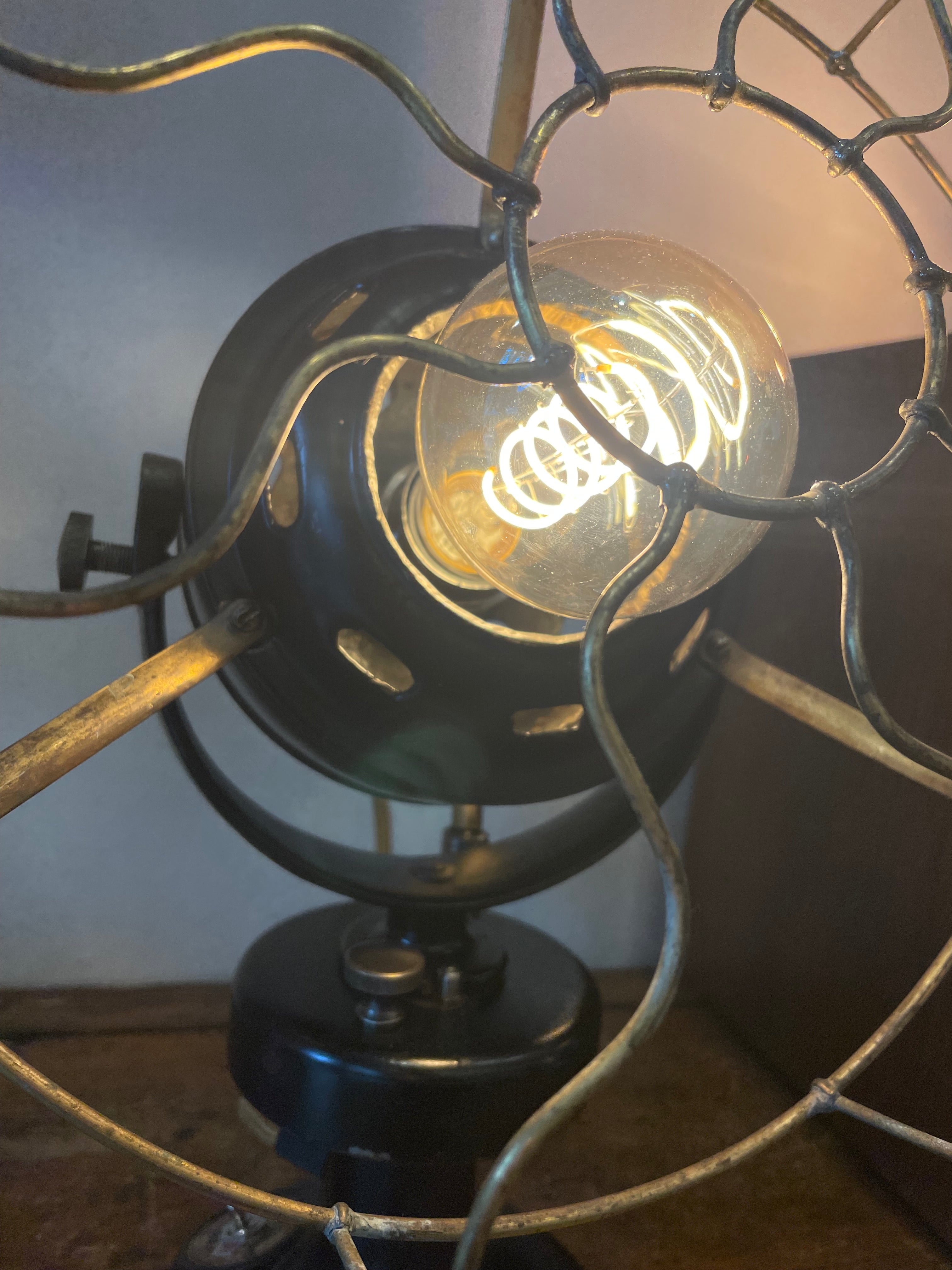 Lampada ventilatore vintage industriale anno 30’