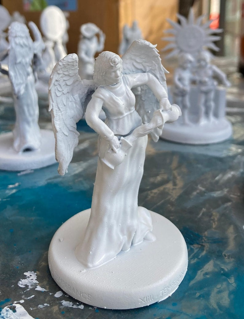 Miniatura Temperanza arcano maggiore tarocchi da dipingere (mini 3D) - Major Arcana Temperance Figurine Mini to Paint
