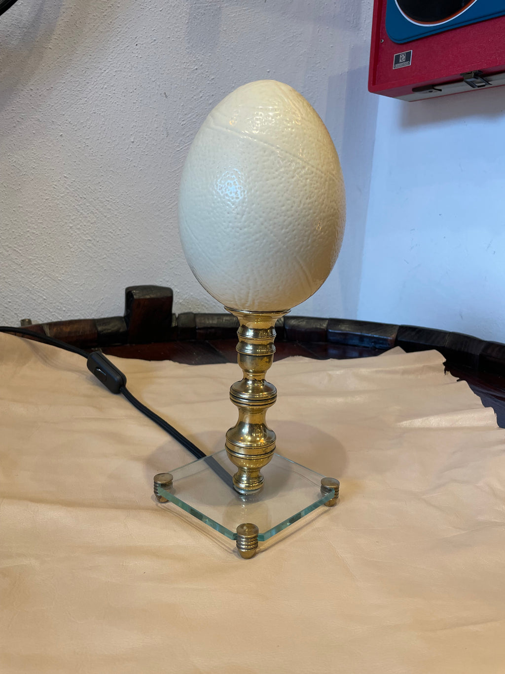 Lampada uovo di struzzo