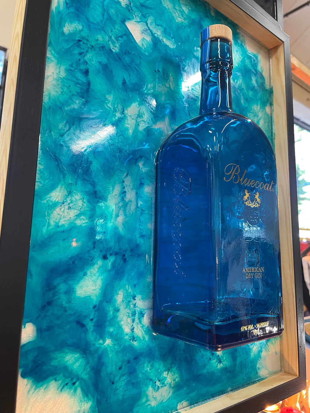 Quadro Moderno Bottiglia Bluecoat Gin