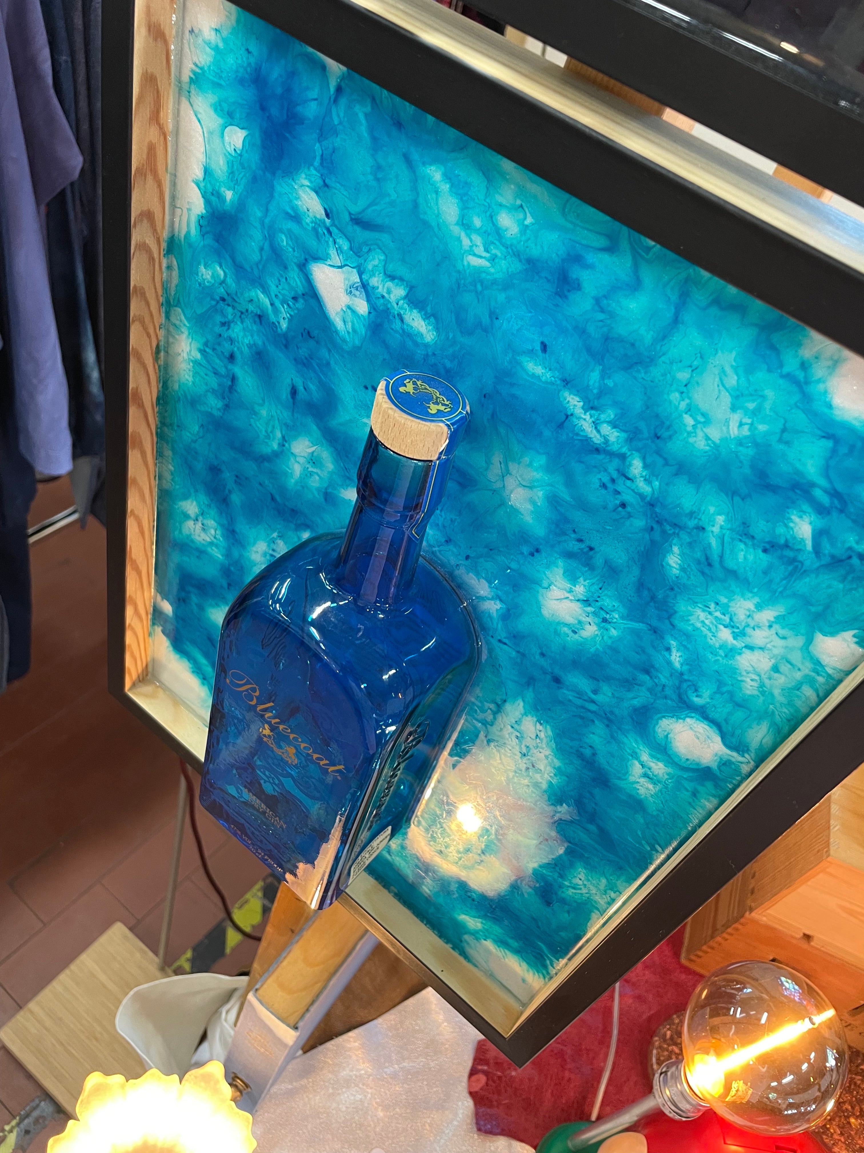 Quadro Moderno Bottiglia Bluecoat Gin