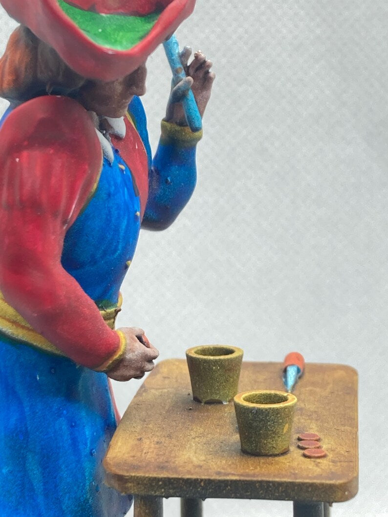 Statuina Bagatto Mago arcano maggiore I tarocchi dipinta a mano - Major Arcana I Tarot Magician Figurine Hand Painted