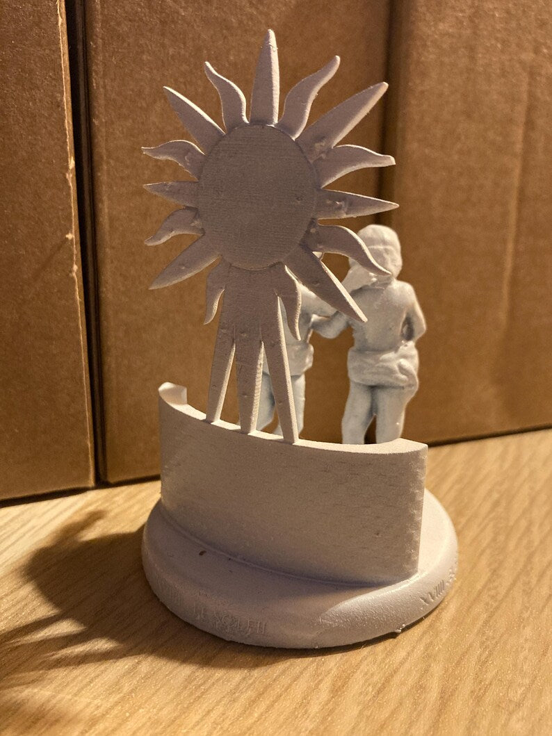 Miniatura Il Sole arcano maggiore tarocchi da dipingere (mini 3D) - Major Arcana Sun Figurine to Paint - 3D