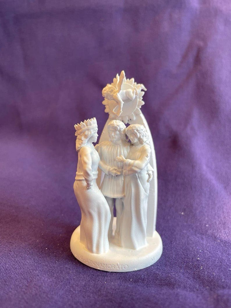 Miniatura Innamorato o Amanti arcano maggiore tarocchi da dipingere (mini 3D) - Major Arcana The Lovers Figurine to Paint (mini 3D)