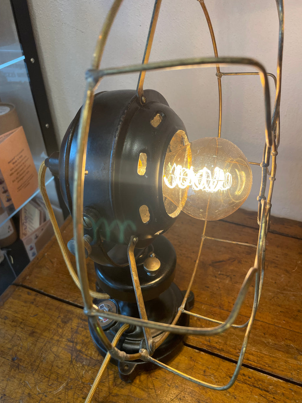 Lampada ventilatore vintage industriale anno 30’