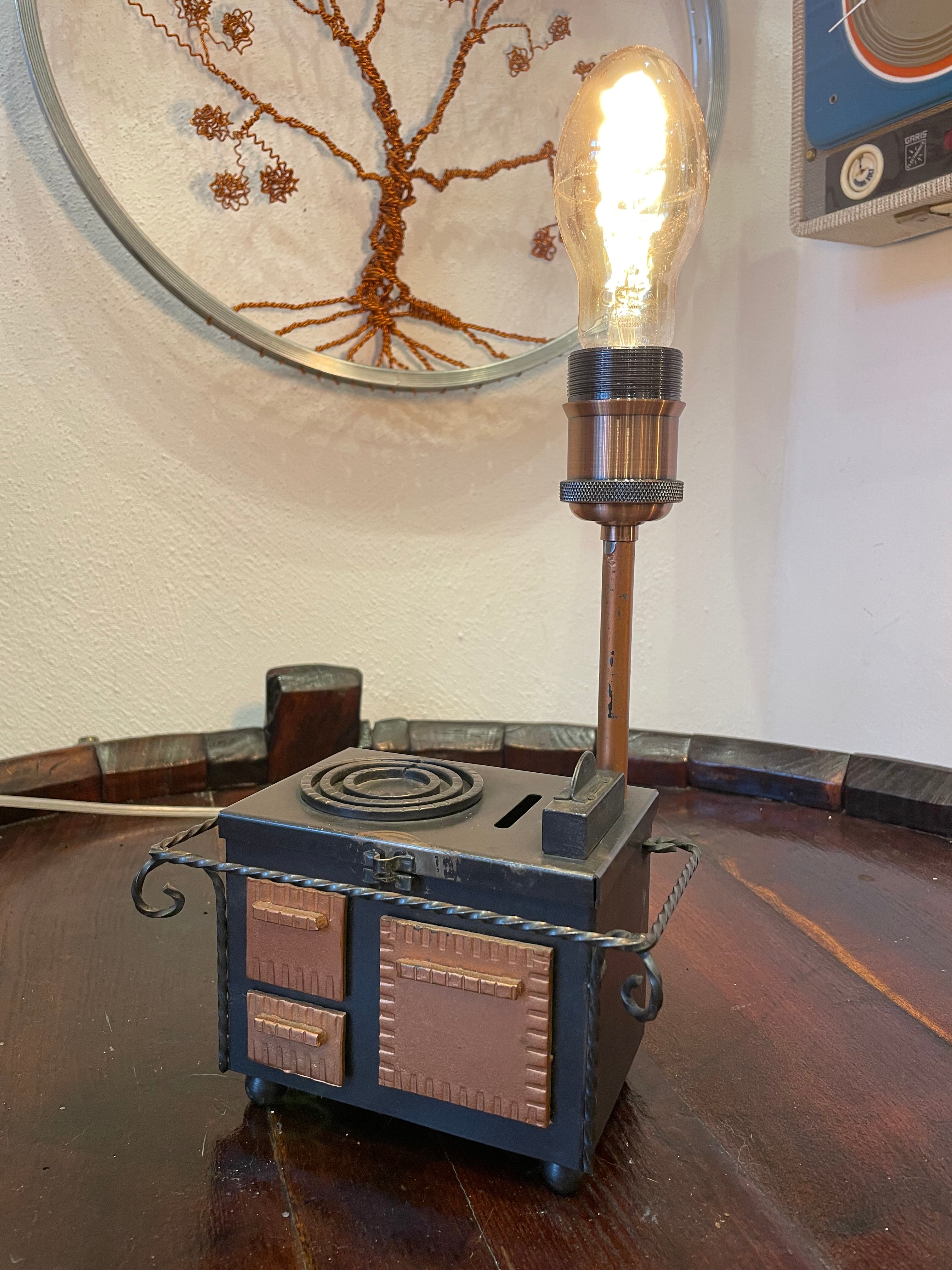 Lampada touch salvadanaio stufa economica