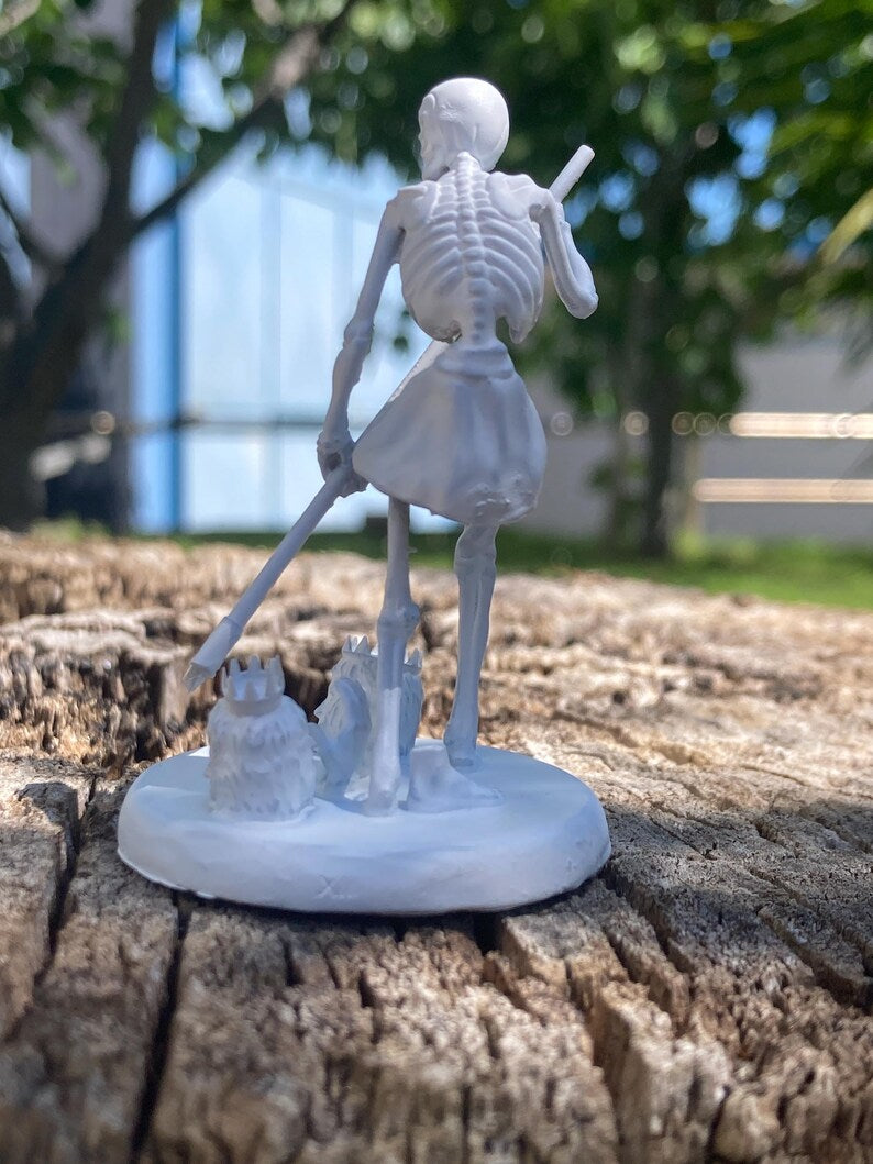 Miniatura L'Arcano XIII Morte Scheletro arcano maggiore tarocchi da dipingere (mini 3D) - Major Arcana Death Figurine to Paint (mini 3D)