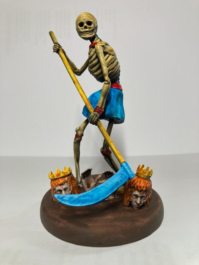 Statuina La Morte arcano maggiore XIII tarocchi dipinta a mano - Major Arcana XIII Tarot Death Figurine Hand Painted