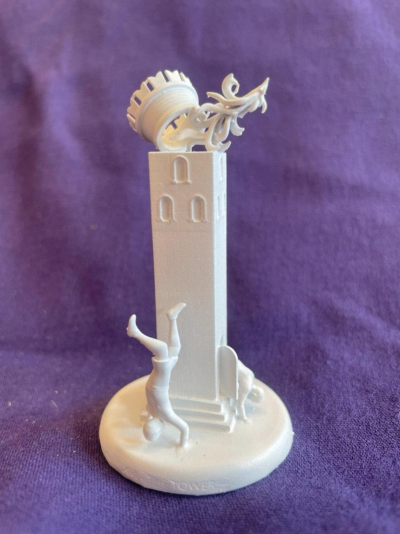 Miniatura La Torre arcano maggiore tarocchi da dipingere (mini 3D) - Major Arcana The Tower Figurine to Paint (mini 3D)