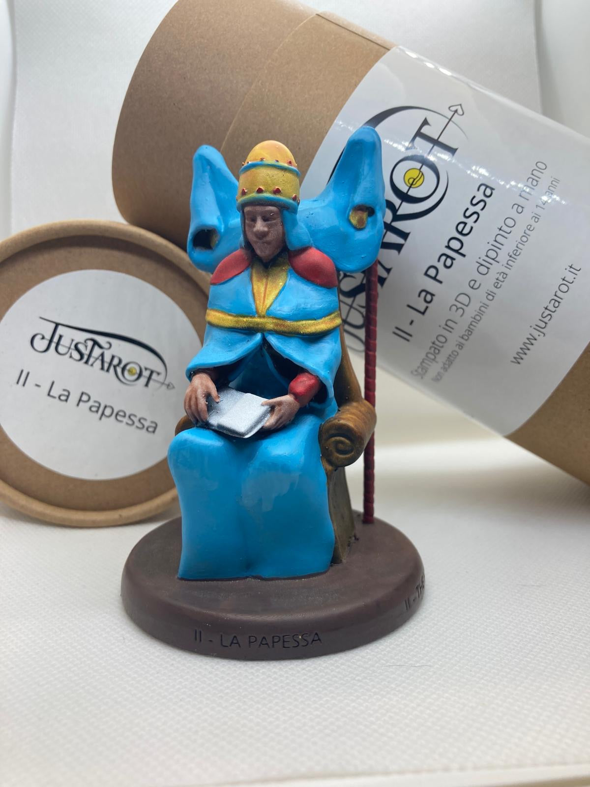Statuine 22 arcani maggiori tarocchi dipinte a mano collezione completa - Handpainted figurines of 22 major arcana tarot complete collection