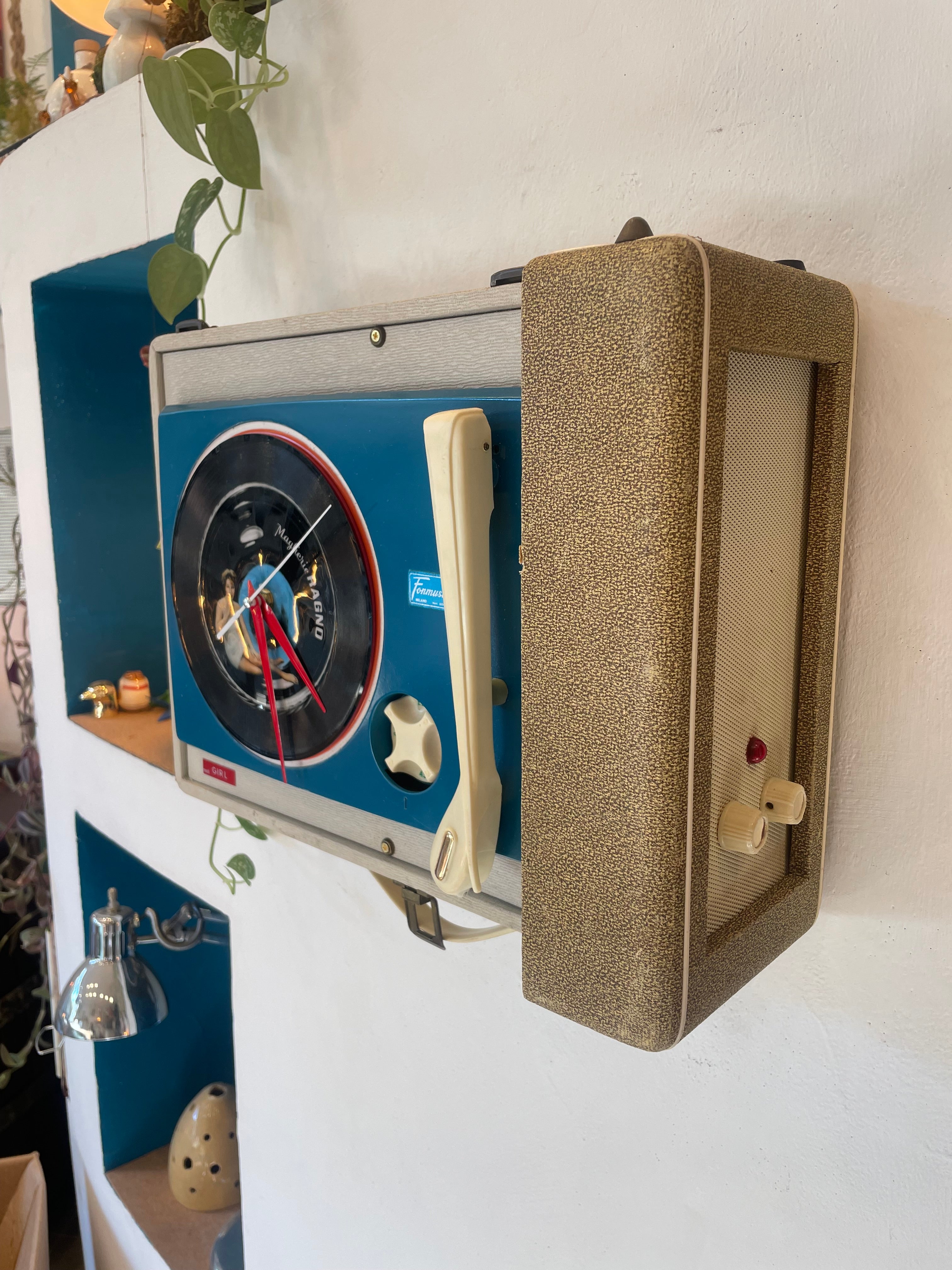 Orologio Fonovaligia Anni ‘60 Fonmusik Girl - Pezzo Unico