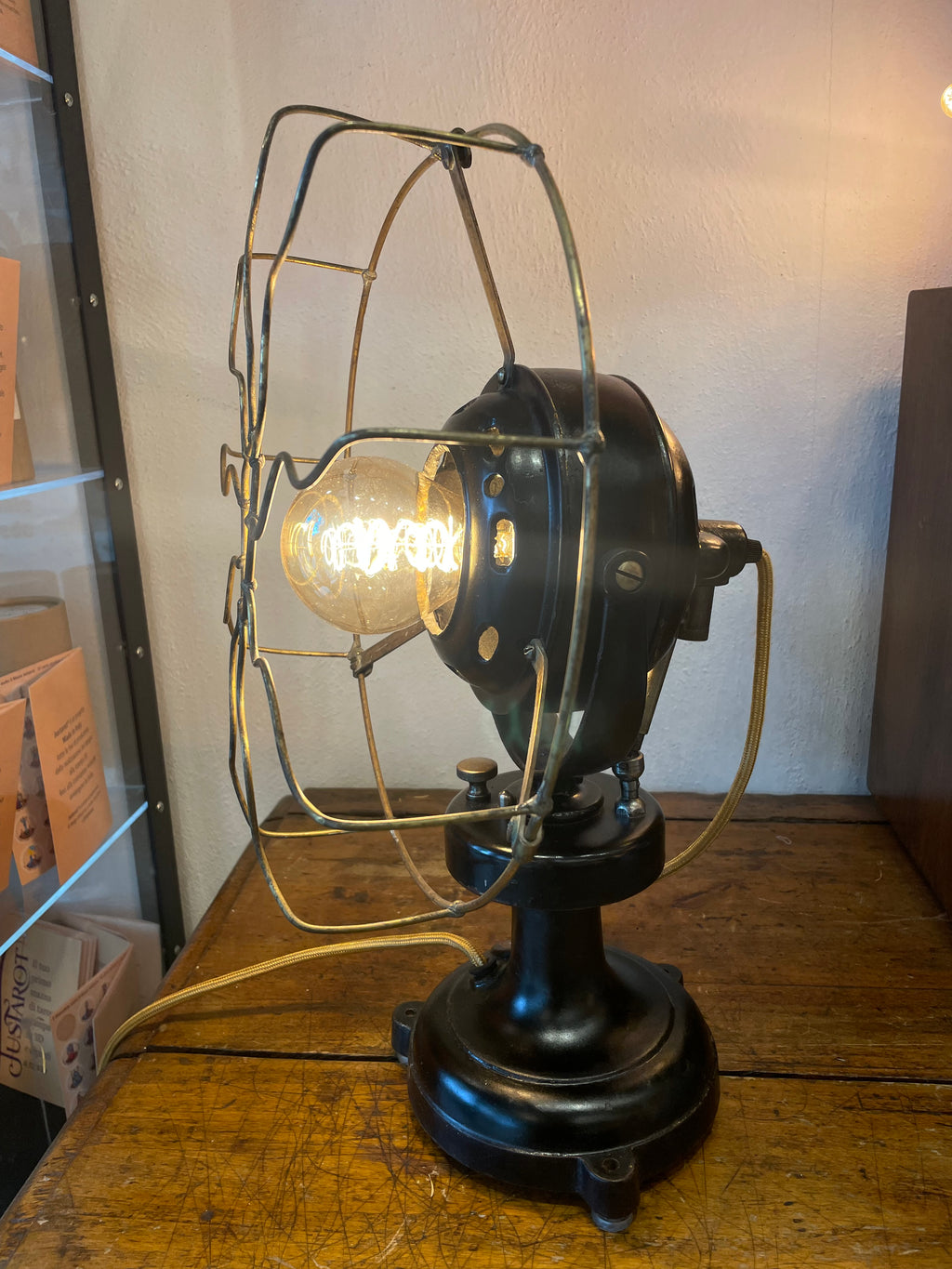 Lampada ventilatore vintage industriale anno 30’