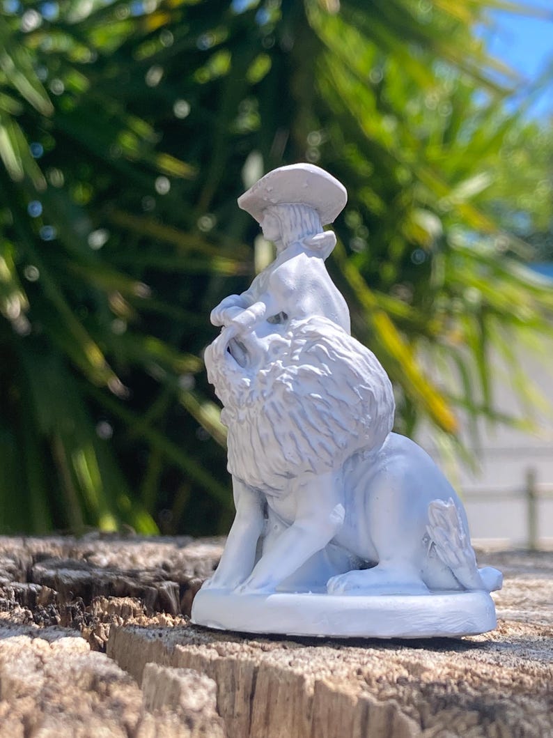Miniatura La Forza arcano maggiore tarocchi da dipingere (mini 3D) - Major Arcana The Strenght Figurine to Paint (mini 3D)
