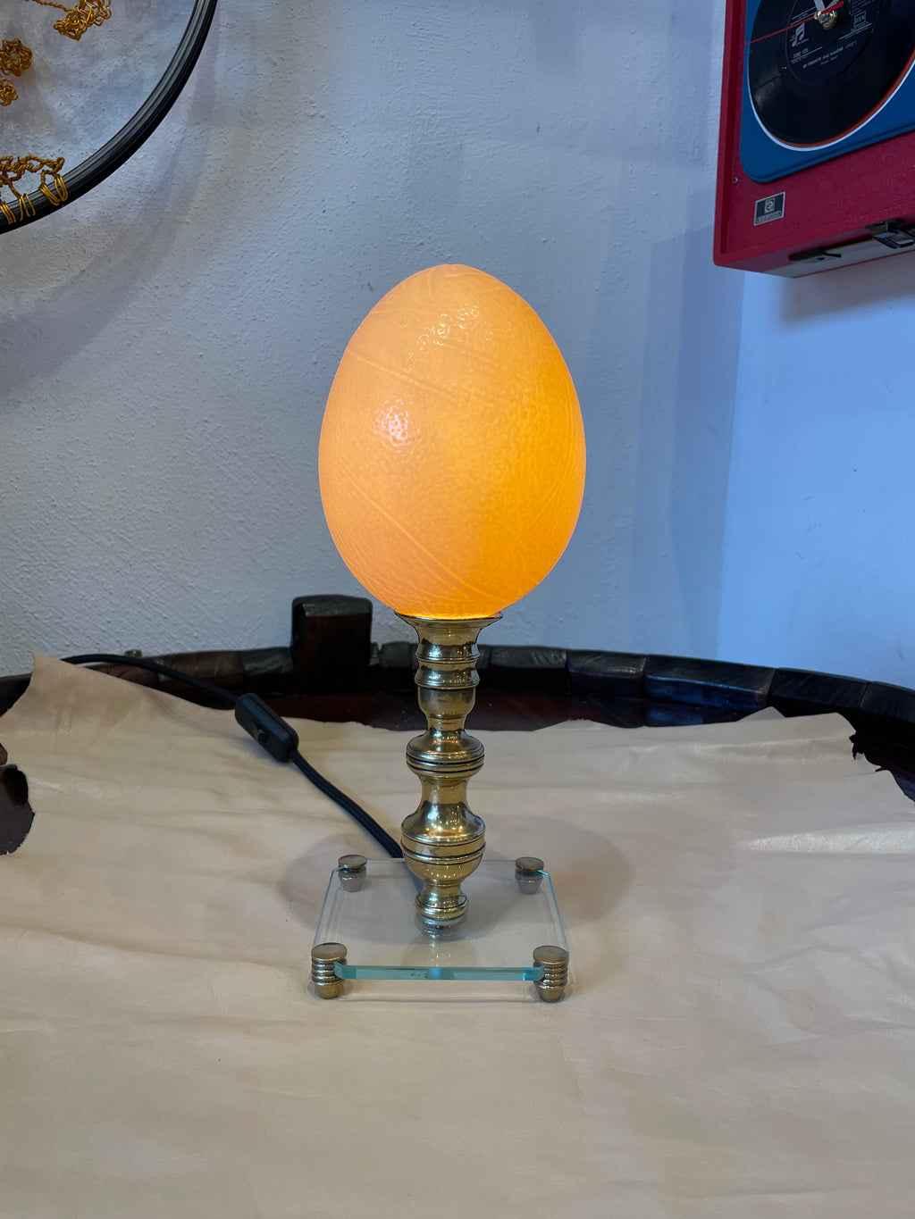 Lampada uovo di struzzo
