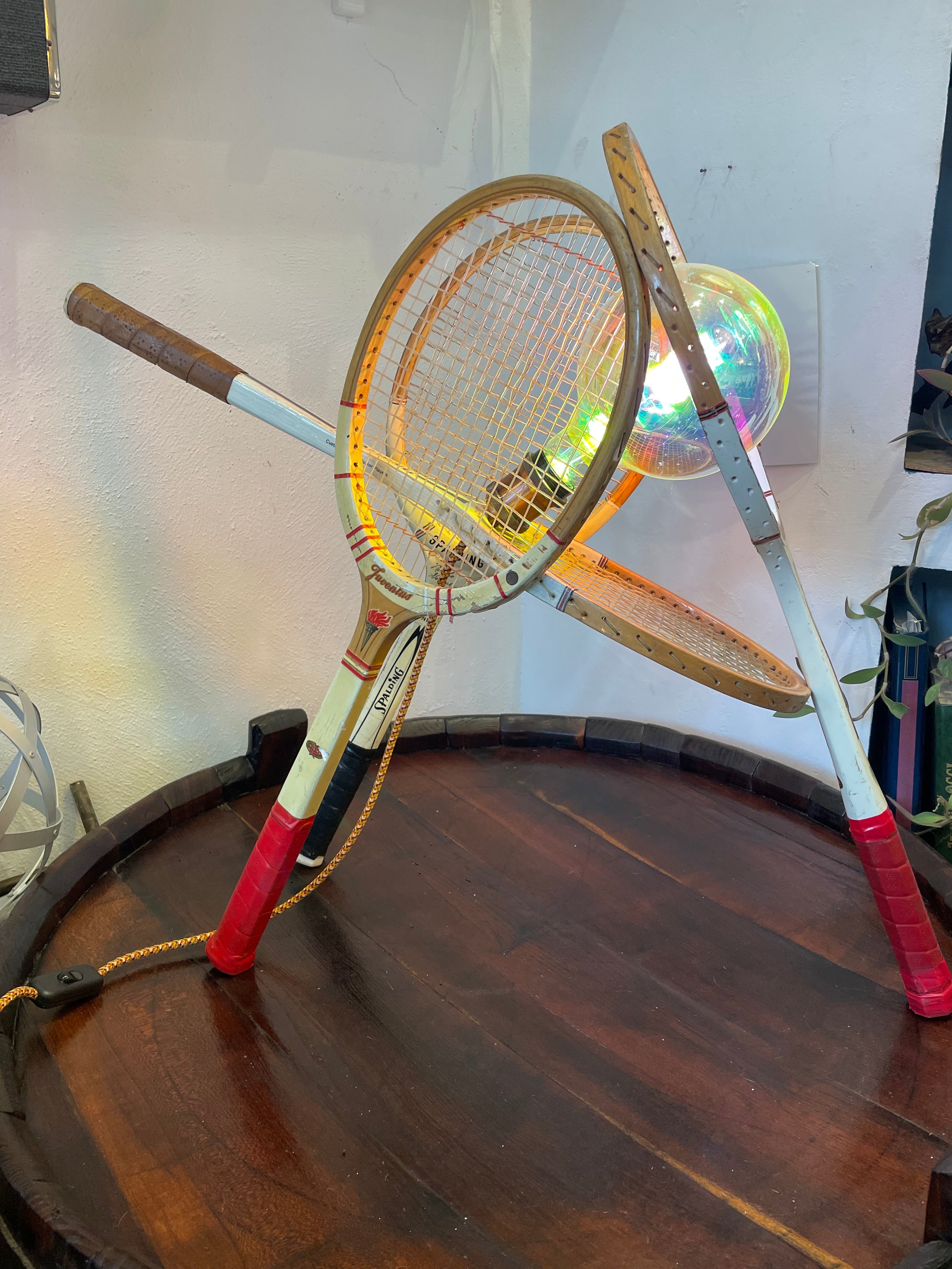 Lampada racchette tennis vintage