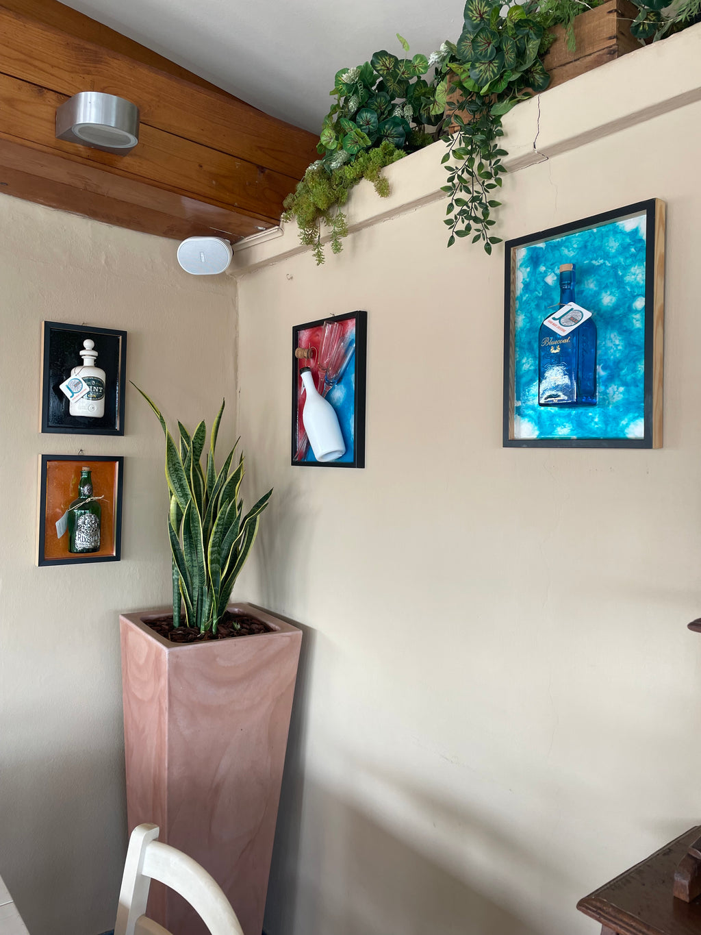 Quadro Moderno Bottiglia Astoria Con Flûte Anni ‘60