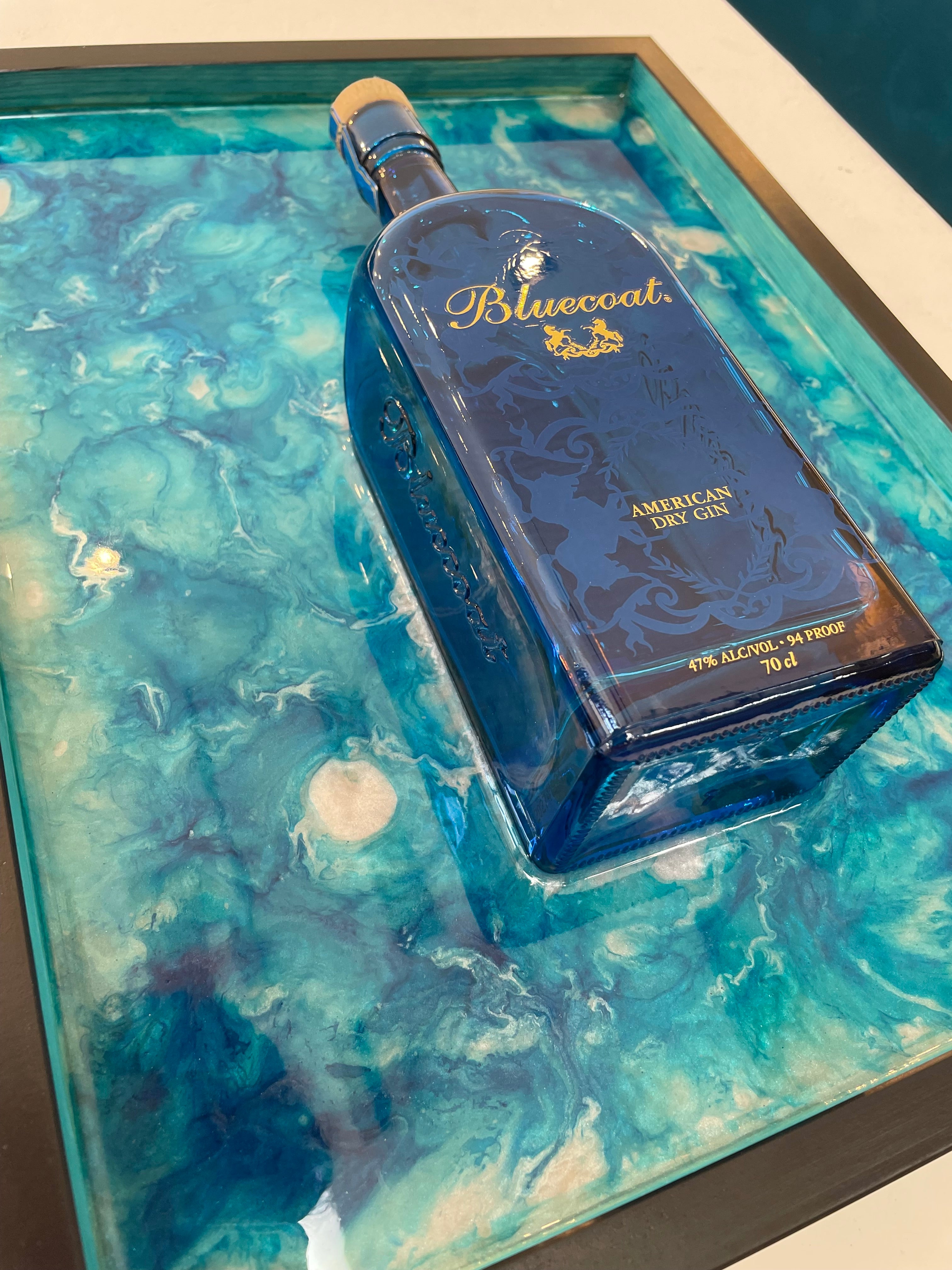 Quadro Moderno Bottiglia Bluecoat Gin