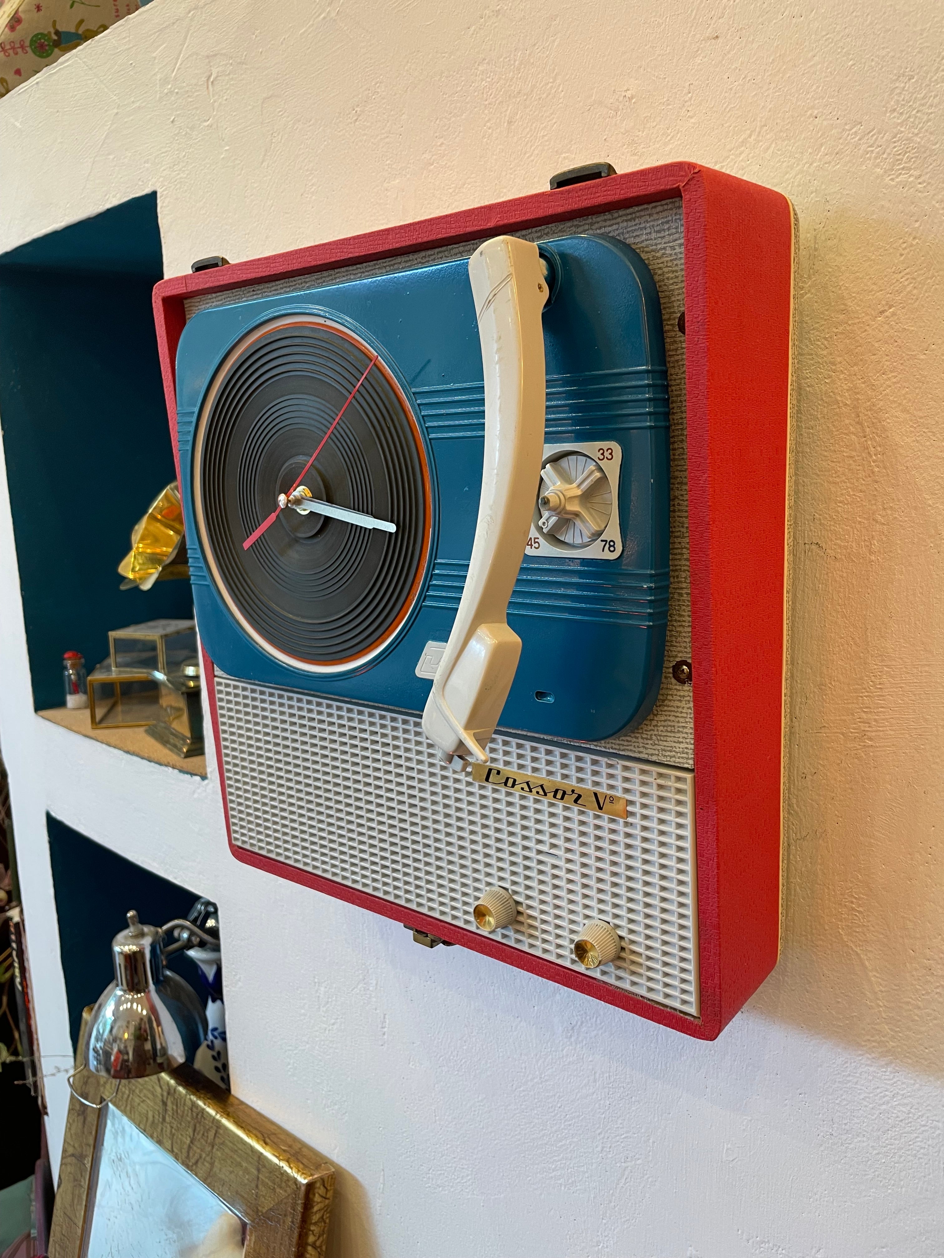 Orologio Fonovaligia Anni ‘60 Record Connor V - Pezzo Unico
