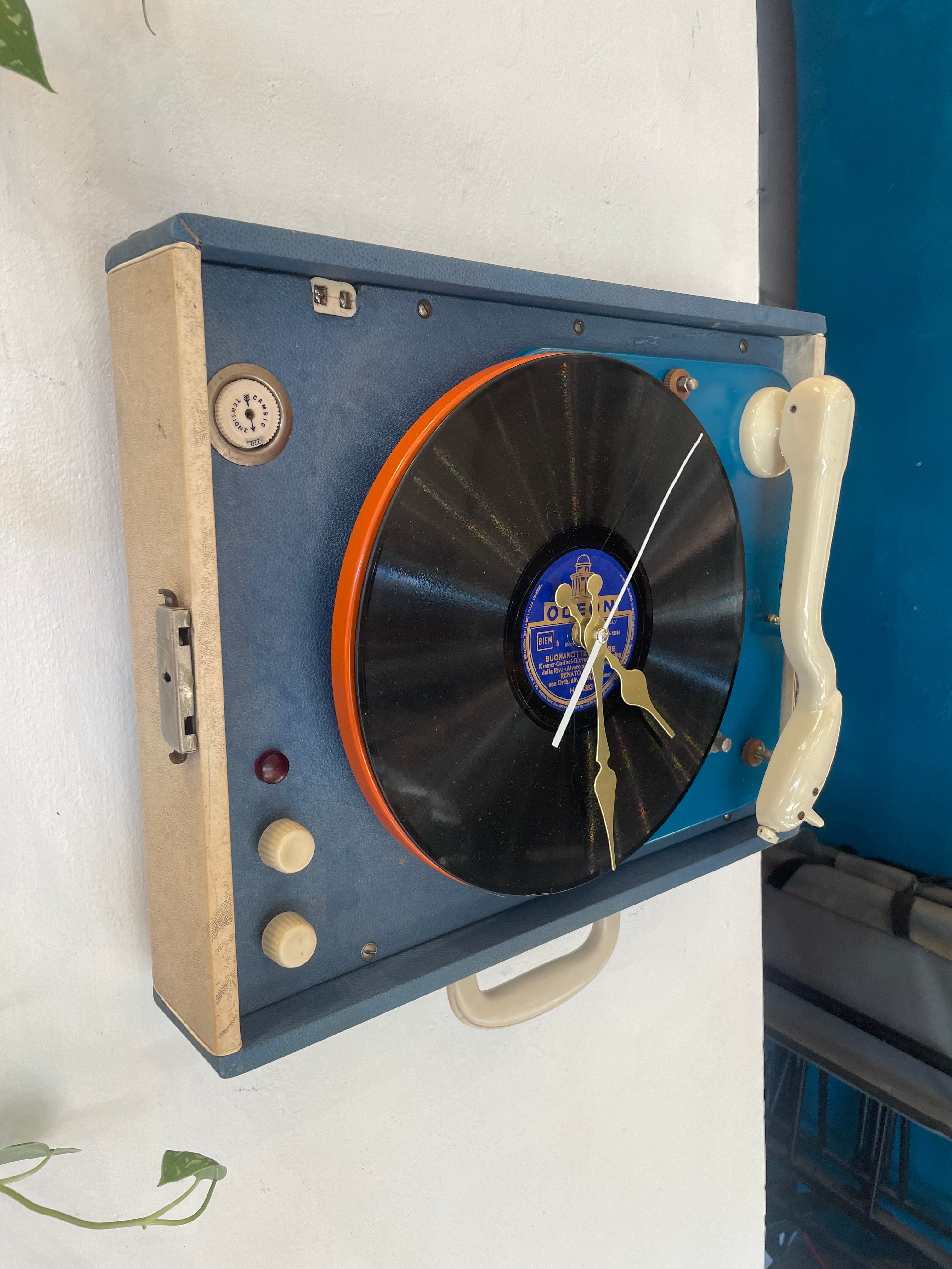 Orologio Fonovaligia Anni ‘60 Lesa 78 giri - Pezzo Unico