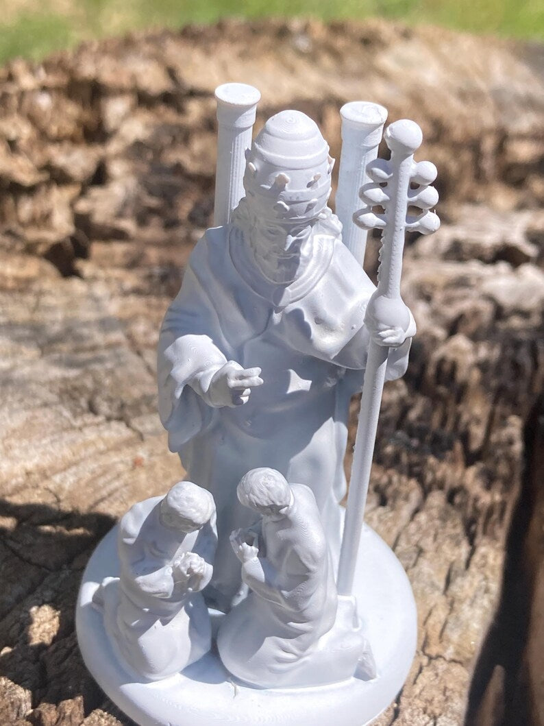 Miniatura Il Papa arcano maggiore tarocchi da dipingere (mini 3D) - Major Arcana The Pope Figurine to Paint (mini 3D)