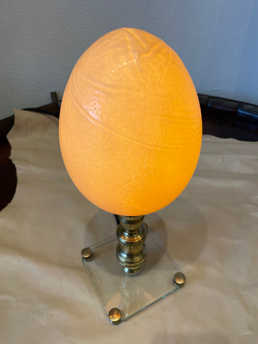 Lampada uovo di struzzo