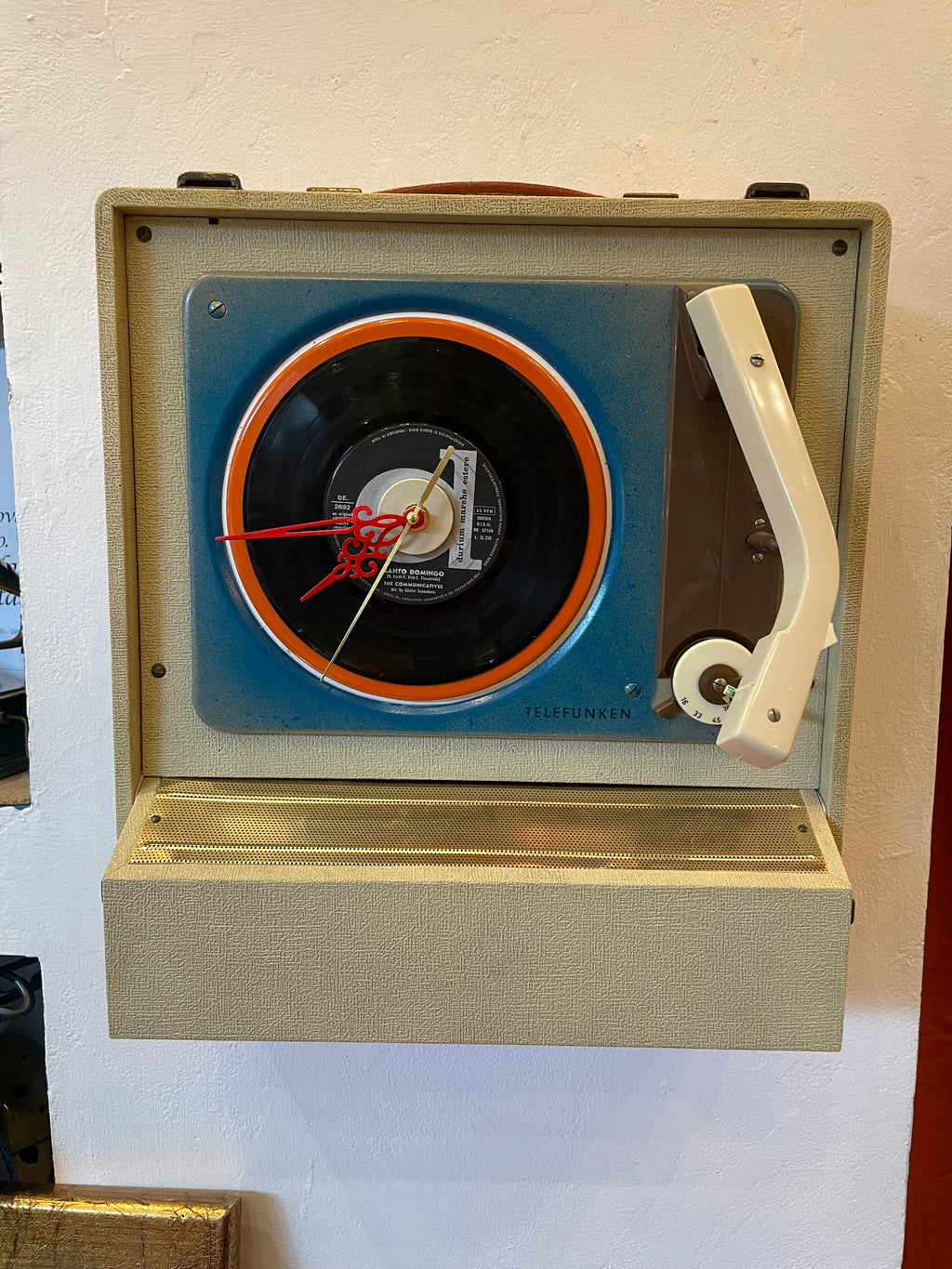 Orologio Fonovaligia Anni ‘60 Telefunken - Pezzo Unico