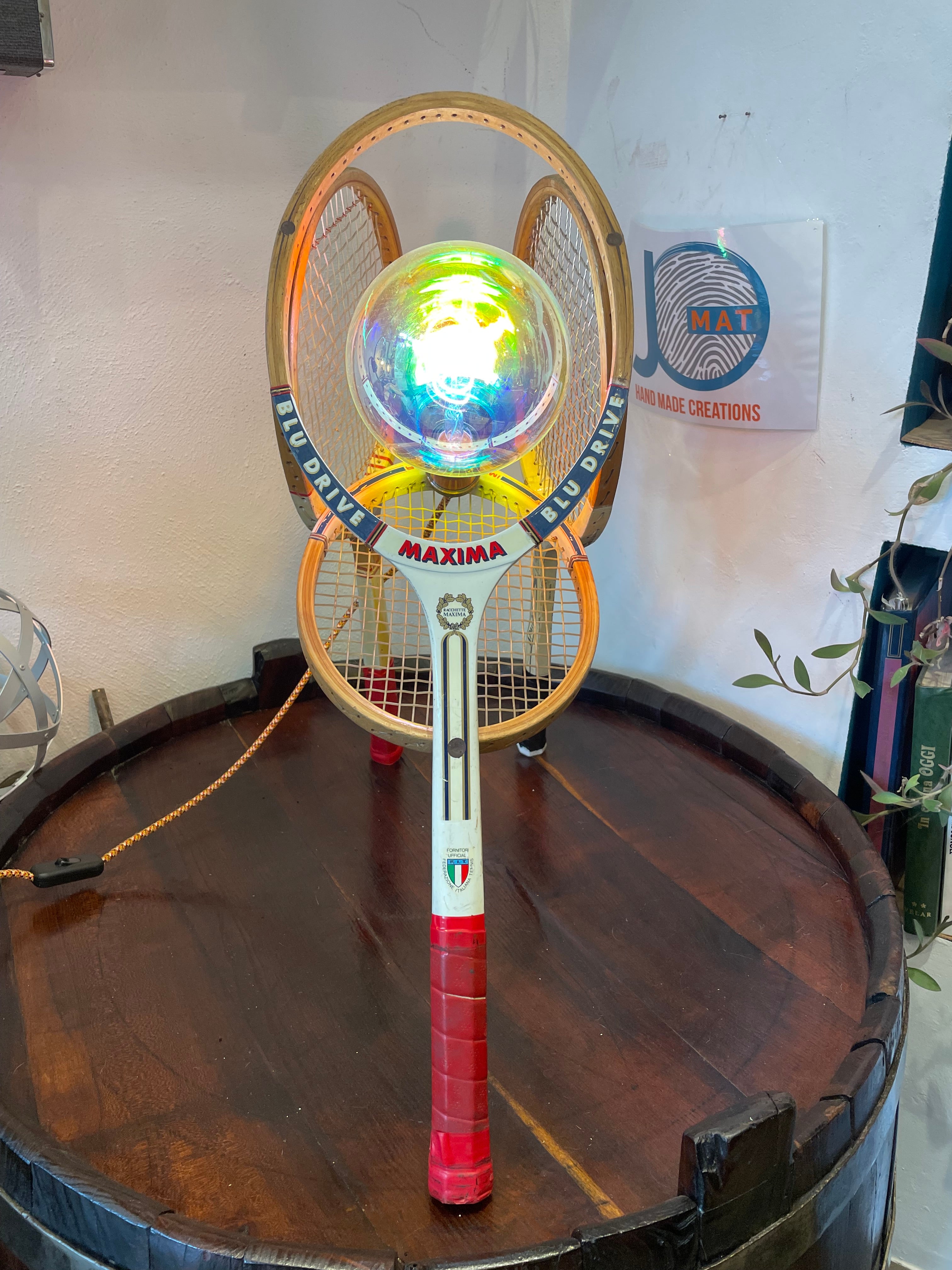 Lampada racchette tennis vintage