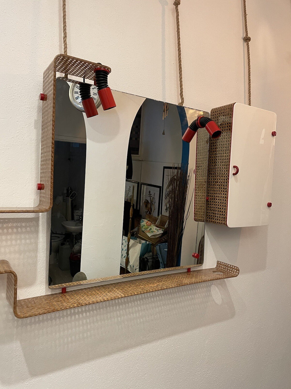 Arredamento completo bagno specchiera anni ‘70