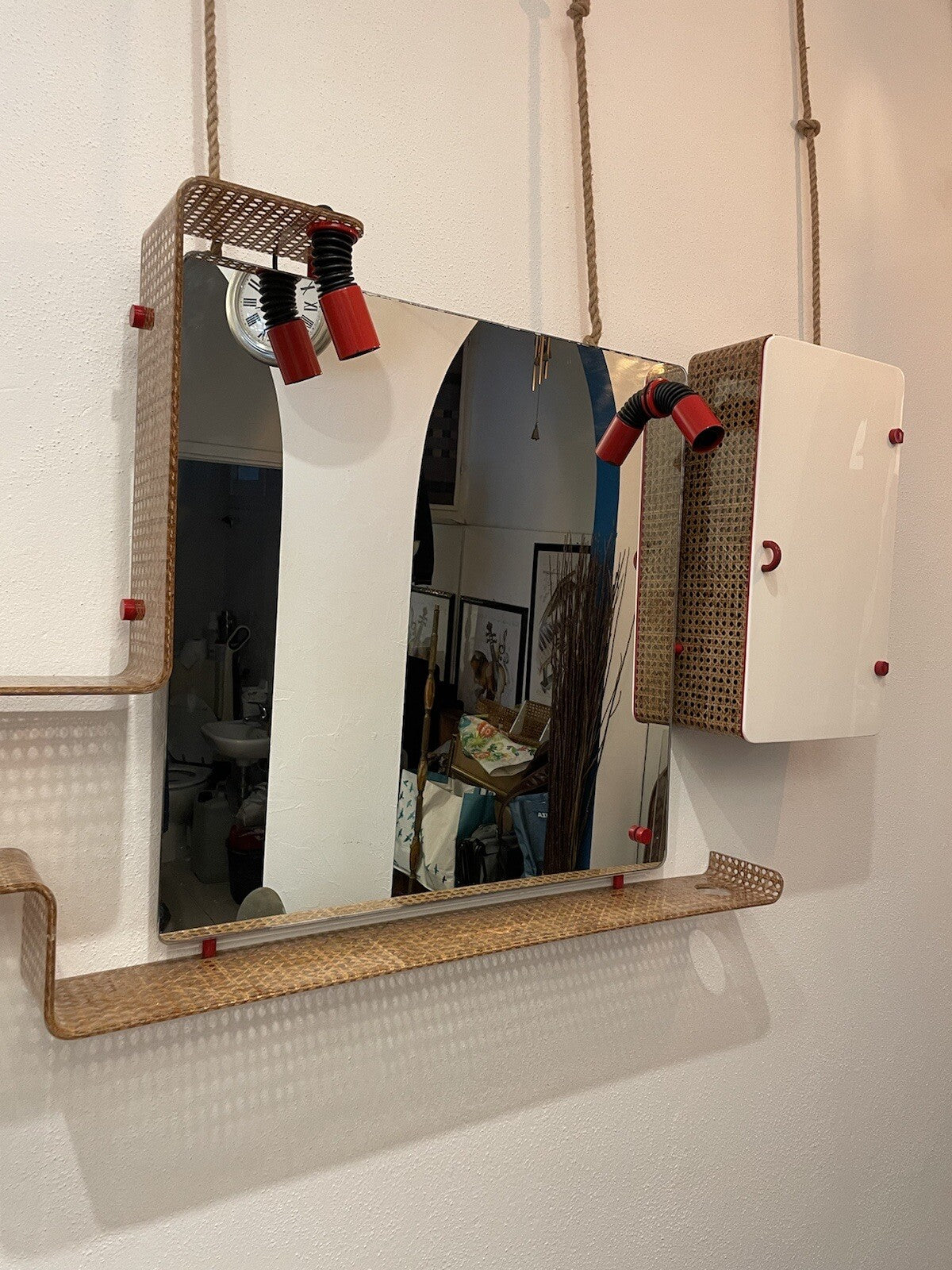 Arredamento completo bagno specchiera anni ‘70