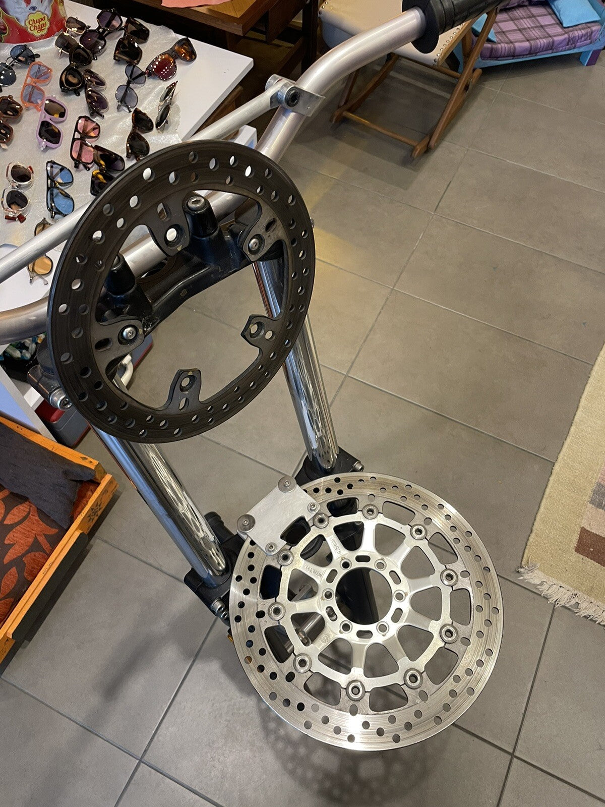 Sgabello Forcella BMW GS 100 Parigi Dakar