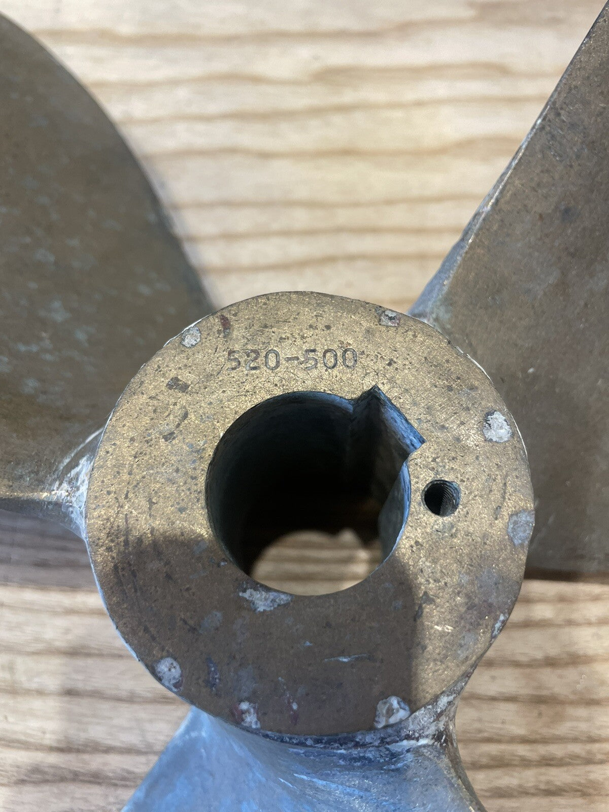 Elica In Ottone 520-500 Barca Nautica Navale Peschereccio