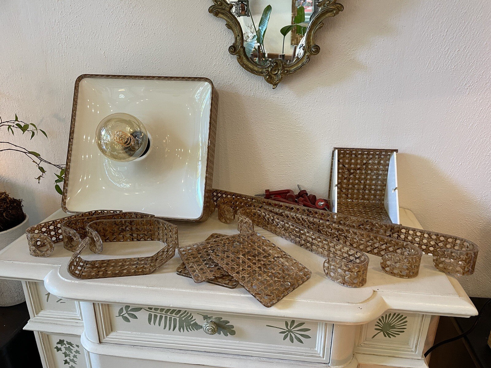 Arredamento completo bagno specchiera anni ‘70