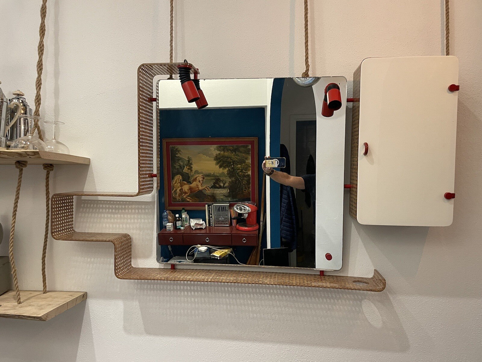 Arredamento completo bagno specchiera anni ‘70