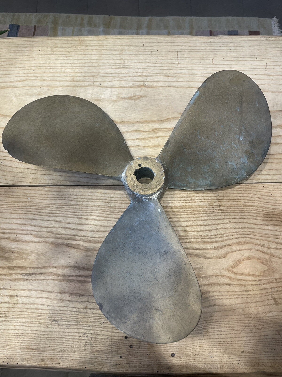 Elica In Ottone 520-500 Barca Nautica Navale Peschereccio