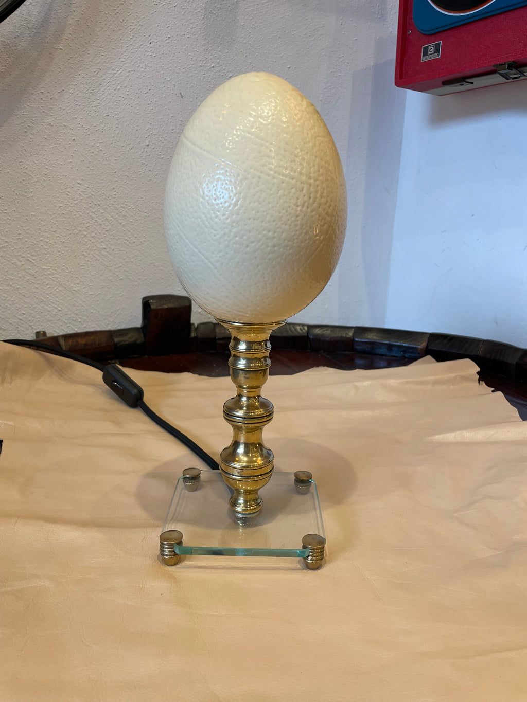 Lampada uovo di struzzo