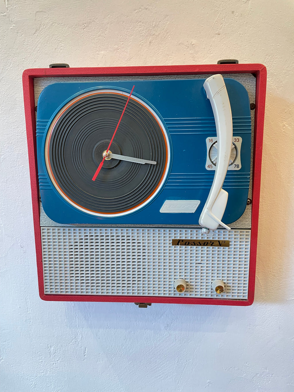 Orologio Fonovaligia Anni ‘60 Record Connor V - Pezzo Unico
