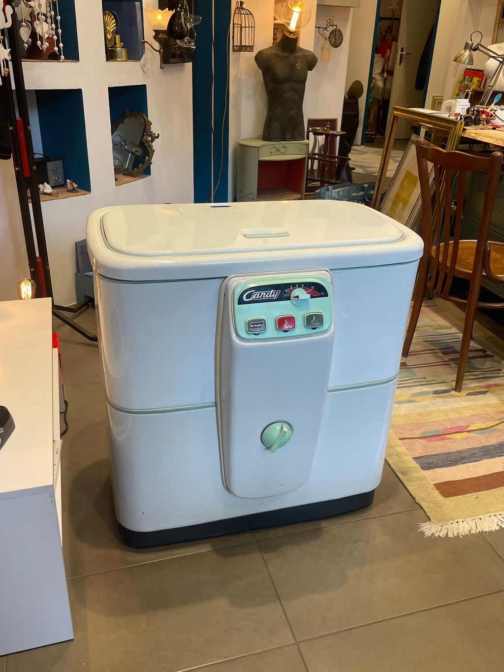 Lavatrice vintage Candy Bi-Matic lavabiancheria 1957