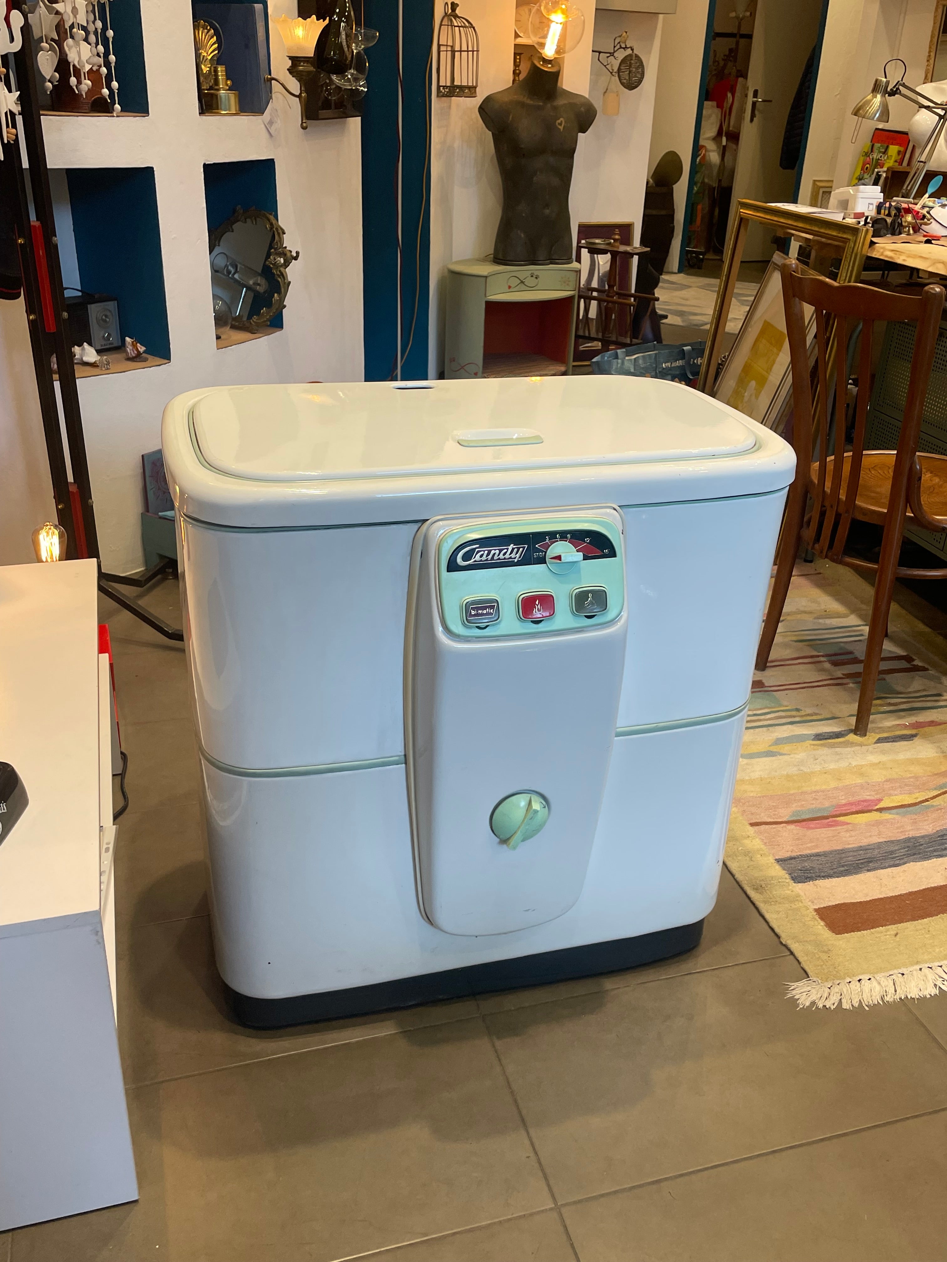 Lavatrice vintage Candy Bi-Matic lavabiancheria 1957