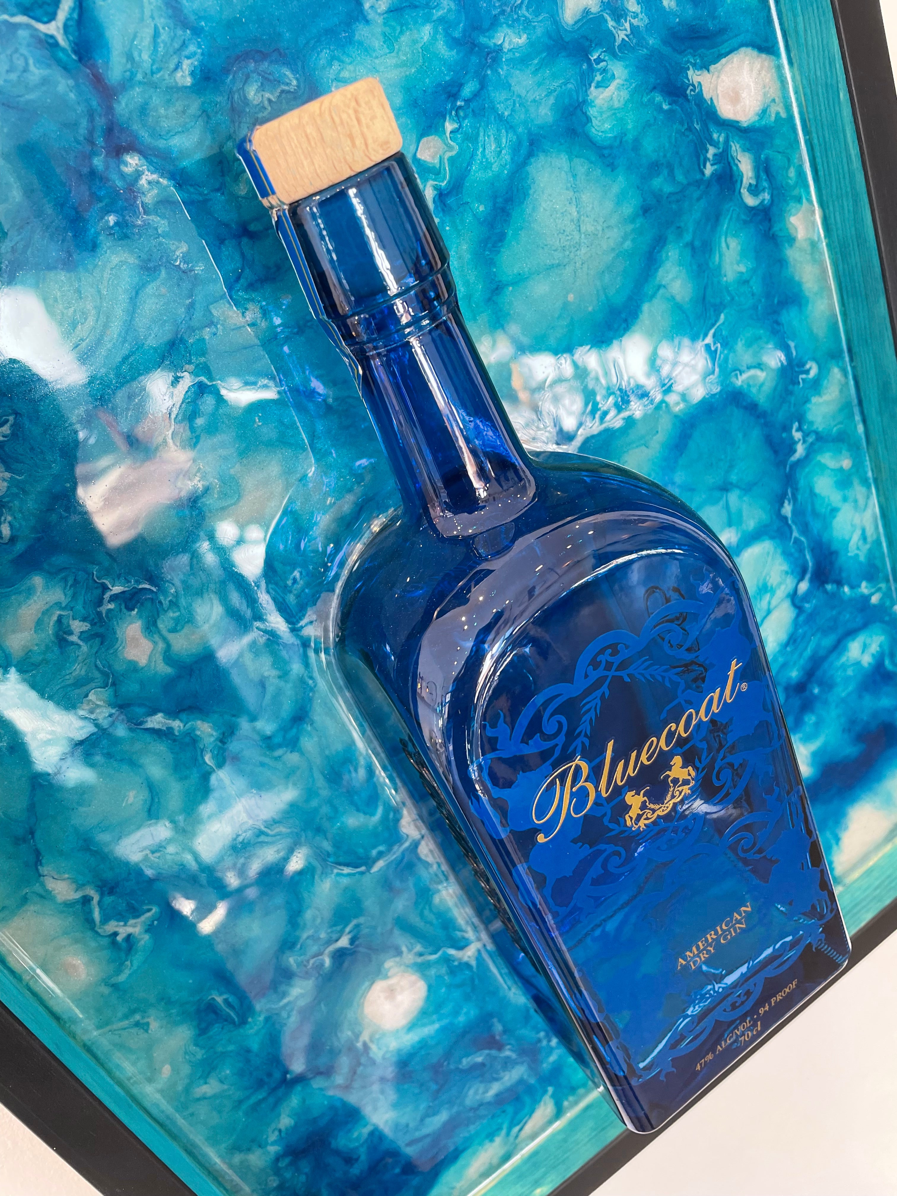 Quadro Moderno Bottiglia Bluecoat Gin