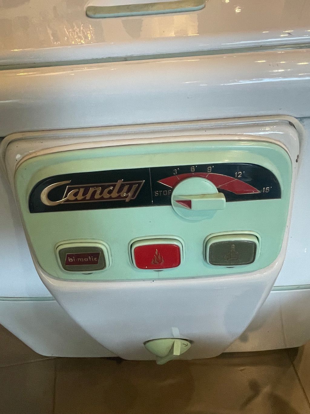 Lavatrice vintage Candy Bi-Matic lavabiancheria 1957