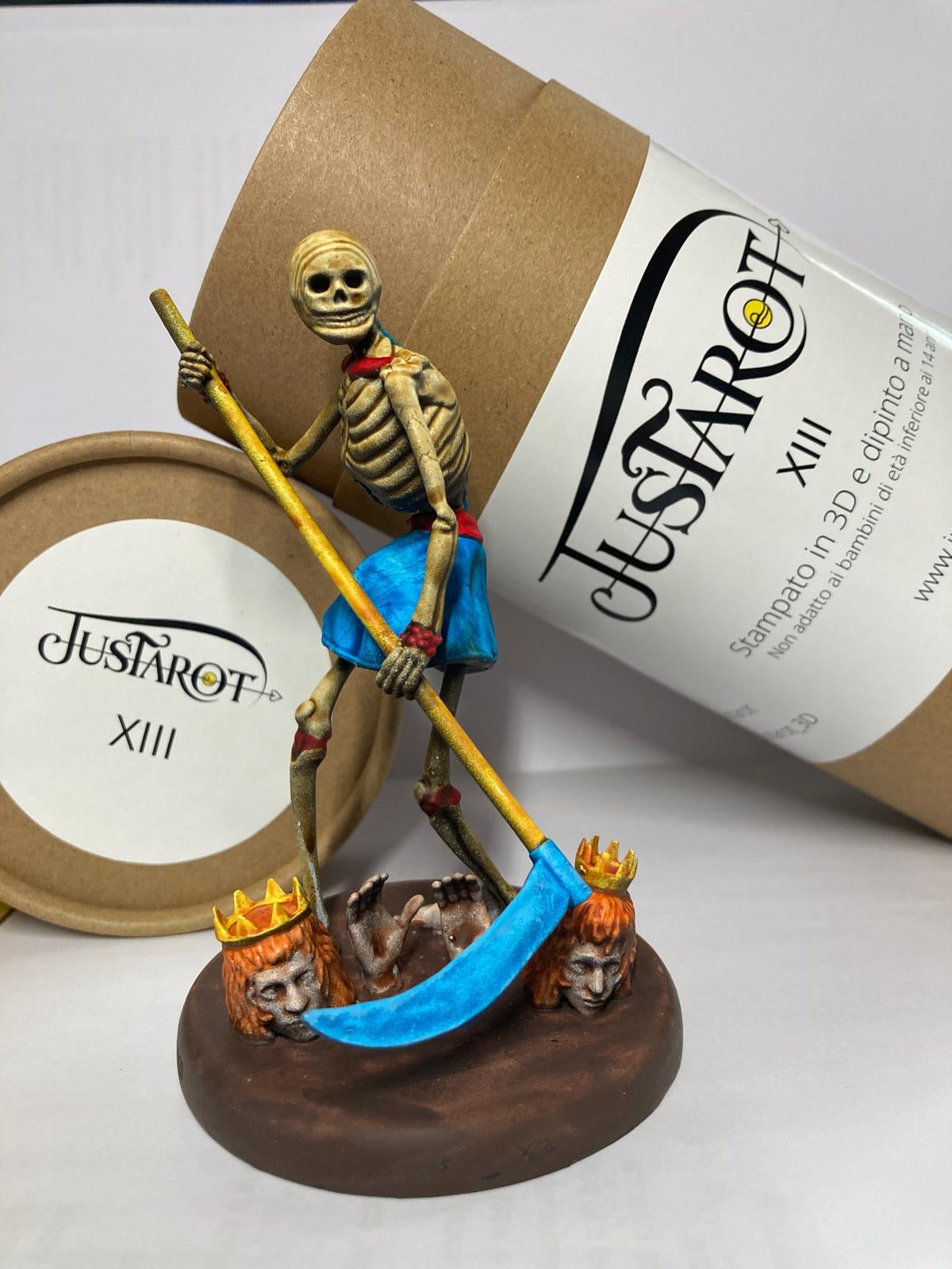 Statuine 22 arcani maggiori tarocchi dipinte a mano collezione completa - Handpainted figurines of 22 major arcana tarot complete collection