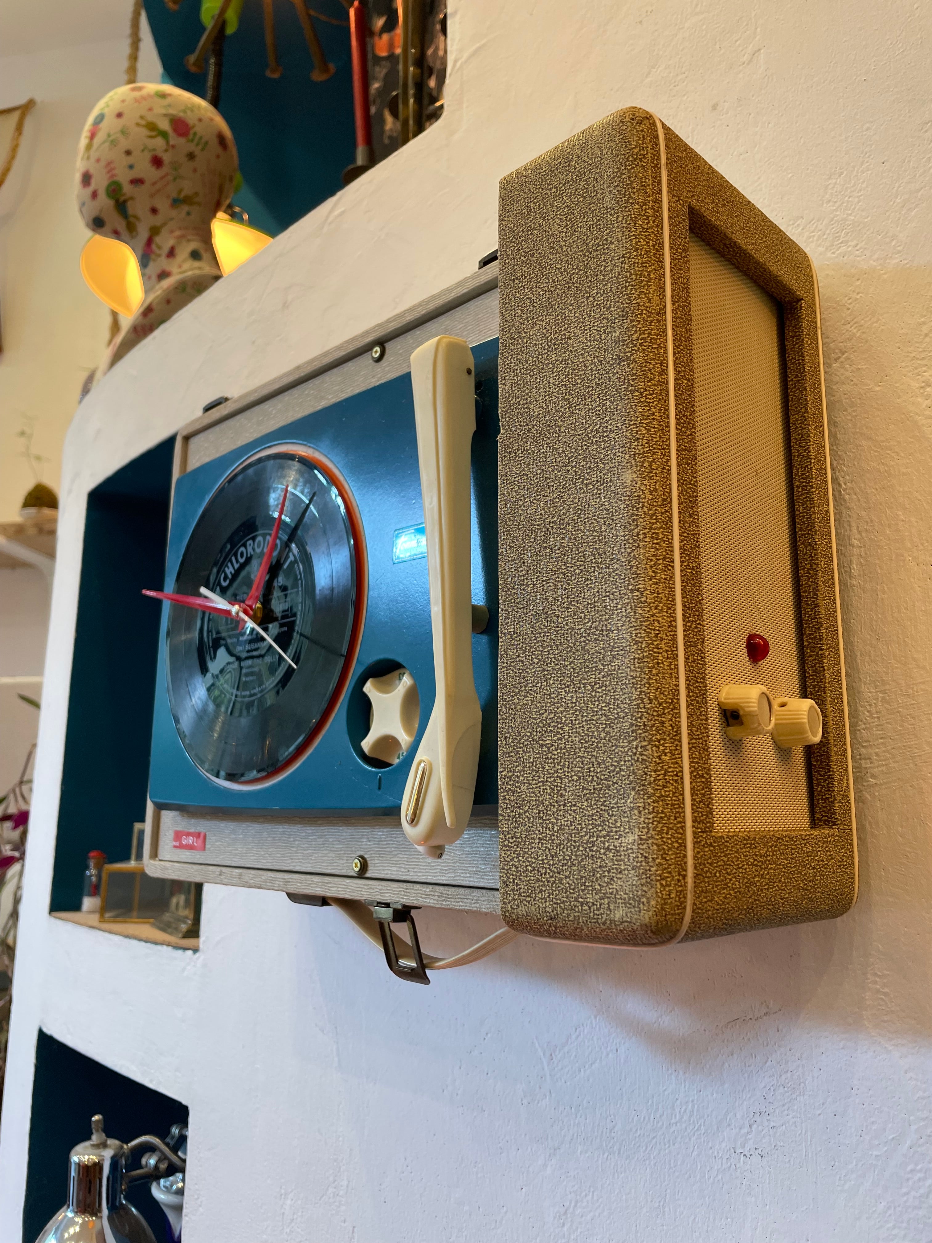 Orologio Fonovaligia Anni ‘60 Fonmusik Girl - Pezzo Unico