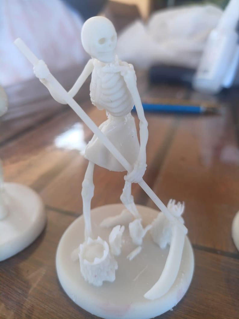 Miniatura L'Arcano XIII Morte Scheletro arcano maggiore tarocchi da dipingere (mini 3D) - Major Arcana Death Figurine to Paint (mini 3D)