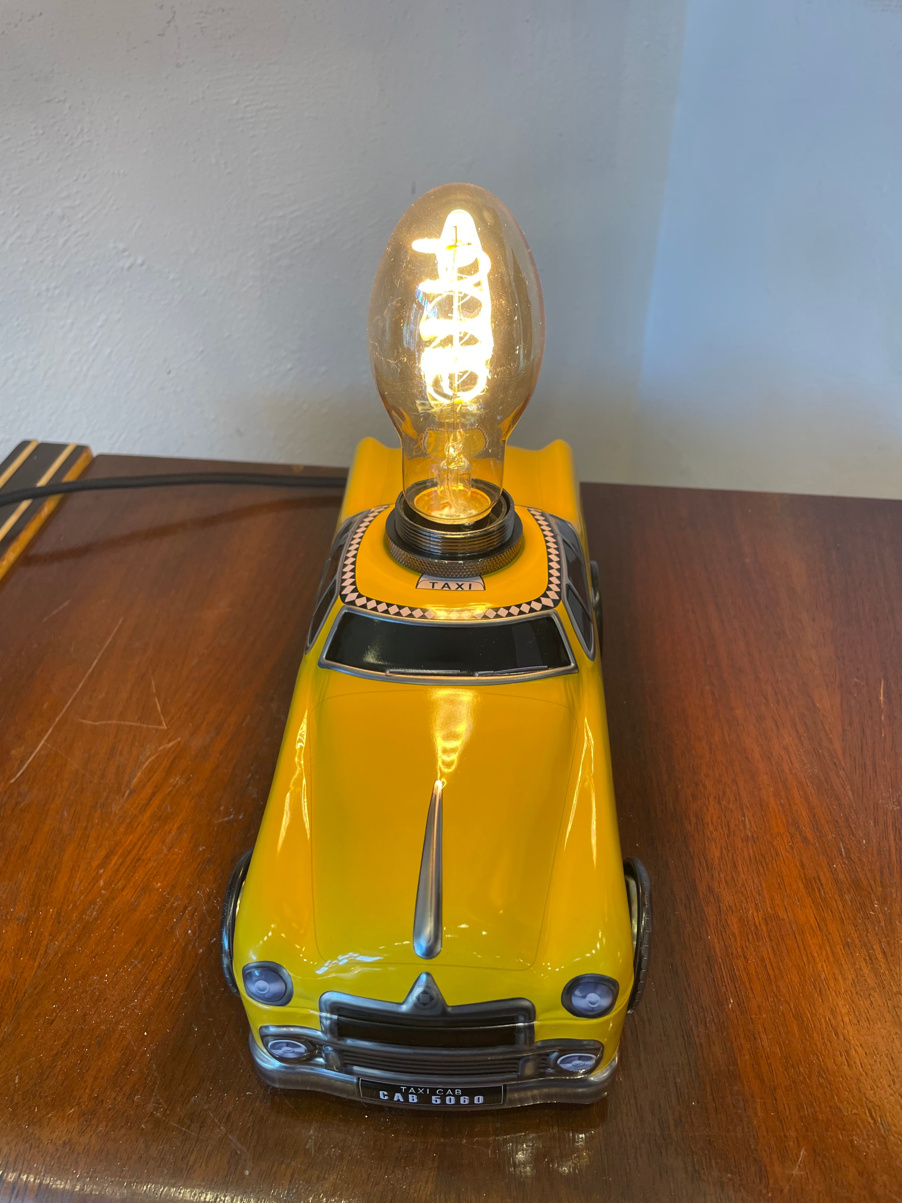 Lampada touch macchinina Taxi giallo