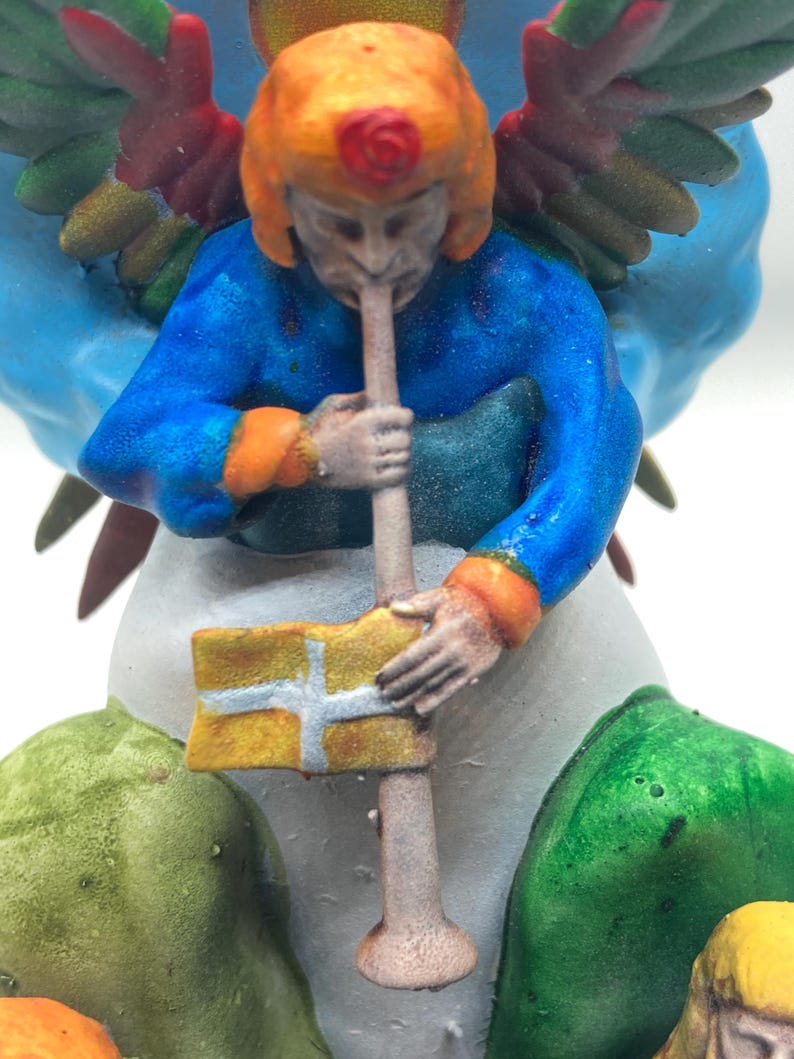 Statuina Giudizio arcano maggiore XX tarocchi dipinta a mano - Major Arcana XX Tarot Figurine Judgment Hand Painted